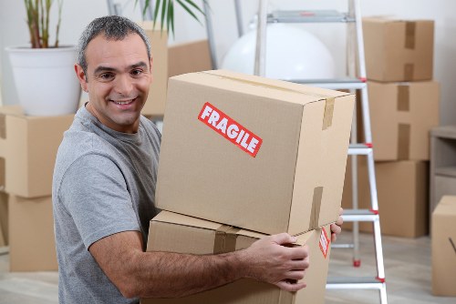 Professional removals team preparing a move in Todenmark