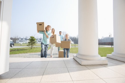 Removal team preparing a local move in Todenmark