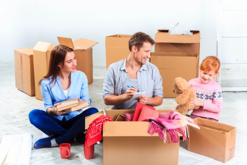 Local movers handling access challenges in Todenmark business premises