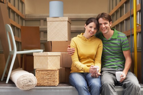 Reusable furniture and household items ready for charity donation