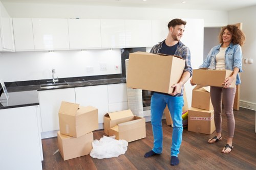 Careful loading of furniture for removals in Todenmark