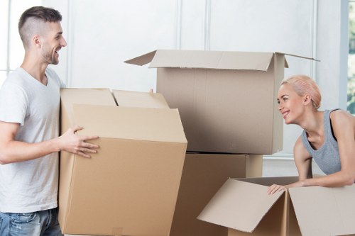Household furniture being loaded for removals in Todenmark