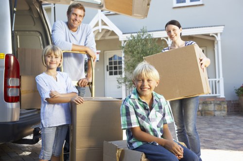 House movers packing and loading items for a move in Todenmark
